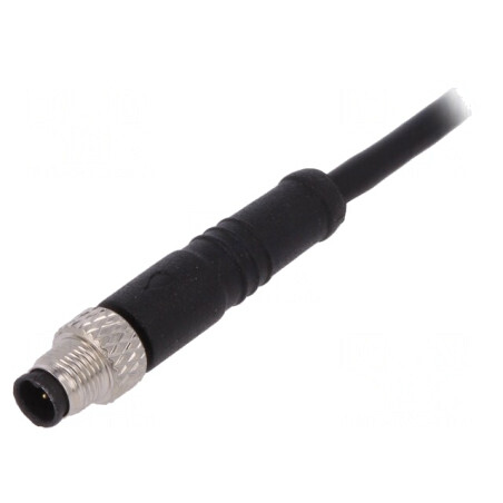 Conector M5 mufa tată 4 pini drept IP67 1m | Electronic-mag.ro | Componente Electronice