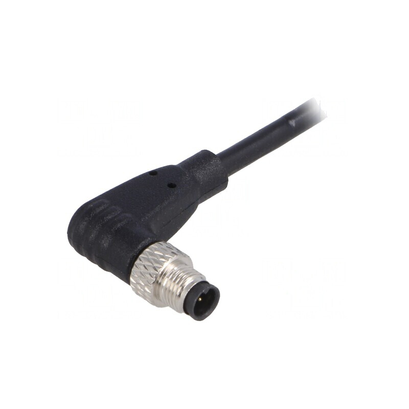 Conector M5 Mufă Tată IP67 60V 4 PIN-uri în Unghi | Electronic-mag.ro | Componente Electronice