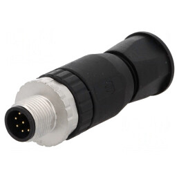 Mufă M12 8 pini tată IP67 pe cablu DeviceNet/CANopen | Electronic-mag.ro | Componente Electronice
