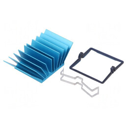Radiator Albastru cu Aripioare BGA 31x31mm | Electronic-mag.ro | Componente Electronice