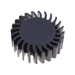 Radiator LED Negru 105mm x 37.5mm | Electronic-mag.ro | Componente Electronice