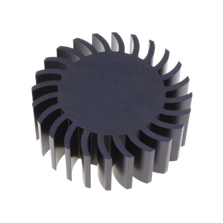 Radiator LED Negru 105mm x 37.5mm | Electronic-mag.ro | Componente Electronice