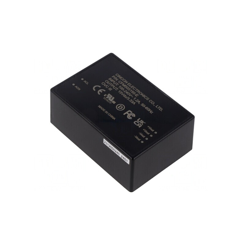 Convertor AC/DC 50W 15V 3.33A | Electronic-mag.ro | Componente Electronice