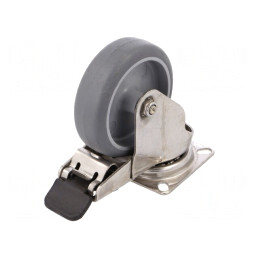 Roată de transport 75mm cu placă de montare | Electronic-mag.ro | Componente Electronice