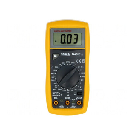 Multimetru digital LCD 3,5 cifre AX-MS8221A | Electronic-mag.ro | Componente Electronice