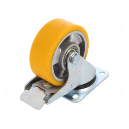 Roată de transport poliuretan 100mm 200kg | Electronic-mag.ro | Componente Electronice