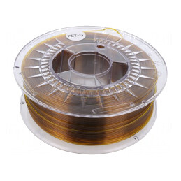 Filament PET-G 1,75mm Ambră Transparent 1kg | Electronic-mag.ro | Componente Electronice