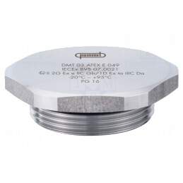 Capac de protecţie PG16 IP68 oțel inoxidabil V-INOX-Ex | Electronic-mag.ro | Componente Electronice