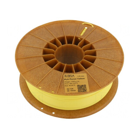 Filament PLA Pastel 1,75mm Galben 1kg | Electronic-mag.ro | Componente Electronice