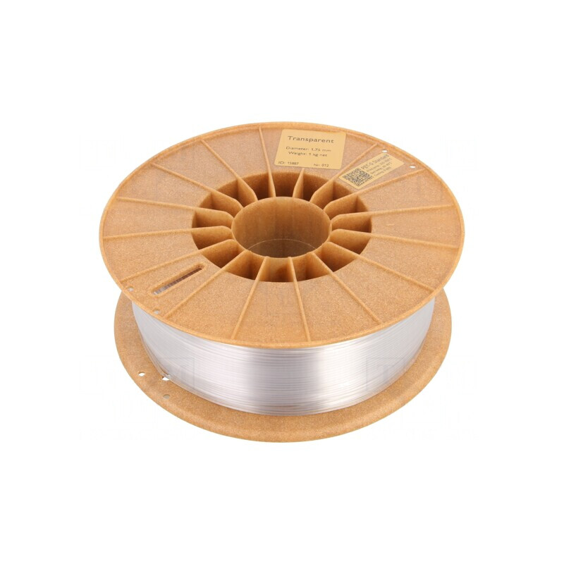 Filament PET-G 1,75mm Transparent 1kg | Electronic-mag.ro | Componente Electronice