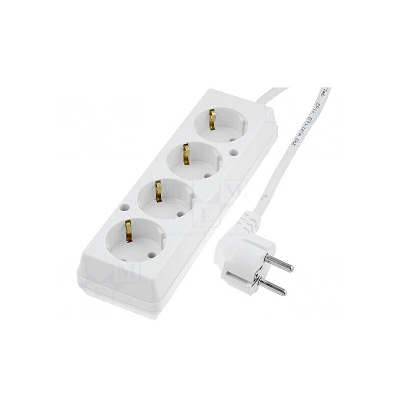 Prelungitor Schuko 4 Prize Alb 16A | Electronic-mag.ro | Componente Electronice Prelungitor Schuko 4 Prize Alb 16A | Electronic-mag.ro | Componente Electronice