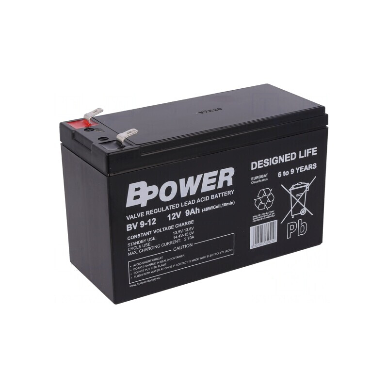 Baterie plumb-acid AGM 12V 9Ah întreținere zero | Electronic-mag.ro | Componente Electronice