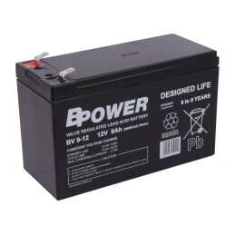 Baterie plumb-acid AGM 12V 9Ah întreținere zero | Electronic-mag.ro | Componente Electronice