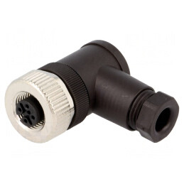 Mufă circulară PIN 5 mamă pe cablu DOS-1205-W | Electronic-mag.ro | Componente Electronice