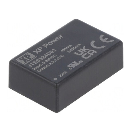 Convertor DC/DC 6W 9-36V la 3,3V și -3,3V | Electronic-mag.ro | Componente Electronice