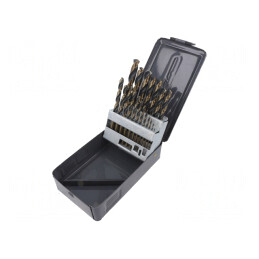 Set 19 Burghie Metal HSS în Cutie Metalică | Electronic-mag.ro | Componente Electronice