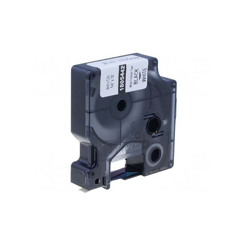 Bandă 6mm 5,5m Albă cu Caracter Negru | Electronic-mag.ro | Componente Electronice Bandă 6mm 5,5m Albă cu Caracter Negru | Electronic-mag.ro | Componente Electronice