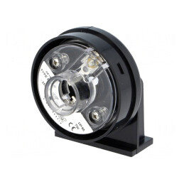 Semnalizator Luminos Negru cu Lumină Flash și Continuă | Electronic-mag.ro | Componente Electronice