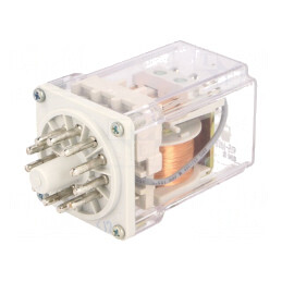 Releu Electromagnetic 3PDT 24VDC 10A cu Soclu | Electronic-mag.ro | Componente Electronice