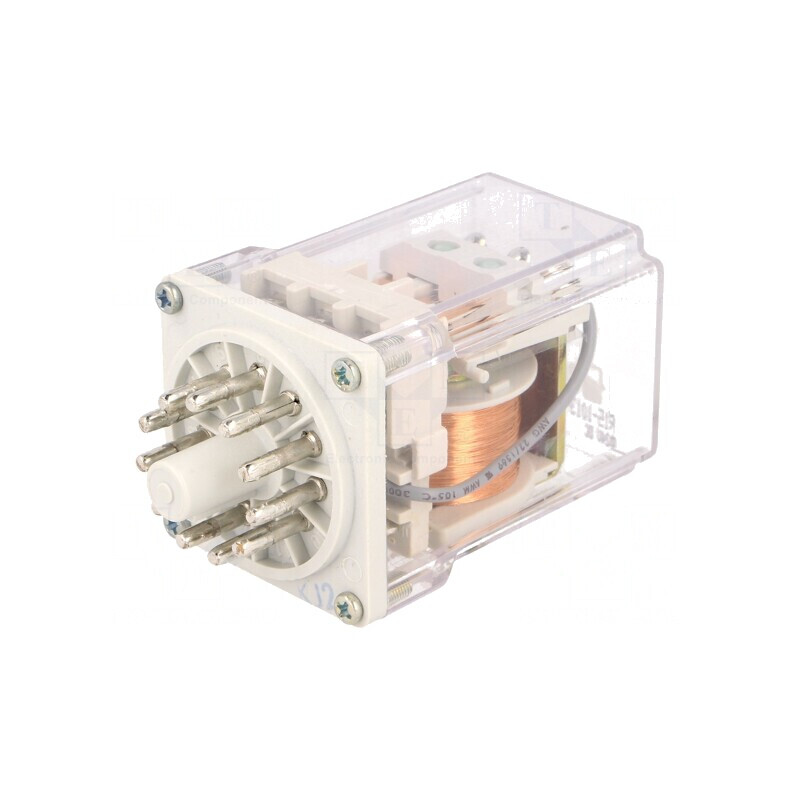 Releu Electromagnetic 3PDT 24VDC 10A cu Soclu | Electronic-mag.ro | Componente Electronice