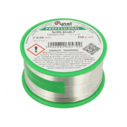 Sârmă de lipit fără plumb 0,5mm 250g | Electronic-mag.ro | Componente Electronice
