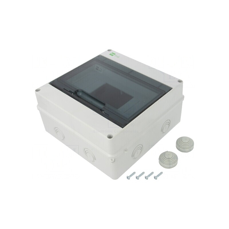 Carcasă pentru aparatură modulară IP55 gri deschis 9 module | Electronic-mag.ro | Componente Electronice