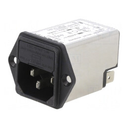 Conector de alimentare AC 6A 250V IEC 60320 | Electronic-mag.ro | Componente Electronice