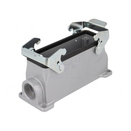 Carcasă pentru conectori HDC E24 aluminiu | Electronic-mag.ro | Componente Electronice