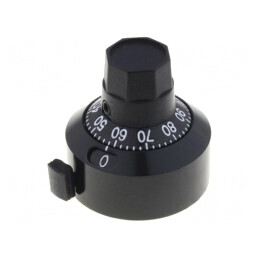 Buton de precizie | cu disc selector cu numărare | Ø22,2x22mm | H-22-6A-B