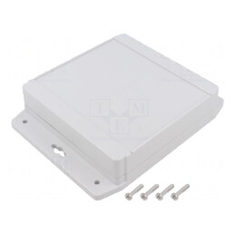 Carcasă universală cu lame de fixare 140x141x37mm | Electronic-mag.ro | Componente Electronice