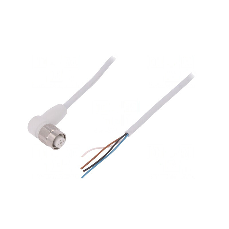 Cablu de conectare M12 PIN: 4 în unghi 5m 250VAC 4A mamă | Electronic-mag.ro | Componente Electronice