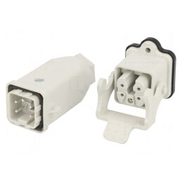 Conector HDC Tată-Mamă 5+4 Pin Drept 3A | Electronic-mag.ro | Componente Electronice