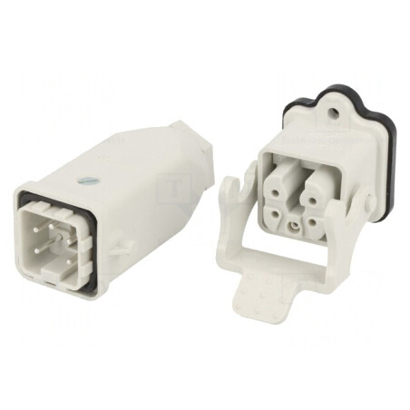 Conector HDC Tată-Mamă 5+4 Pin Drept 3A | Electronic-mag.ro | Componente Electronice