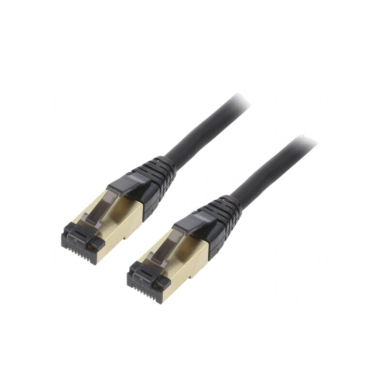 Patch cord S/FTP Cat 8 negru 15m LSZH 27AWG | Electronic-mag.ro | Componente Electronice Patch cord S/FTP Cat 8 negru 15m LSZH 27AWG | Electronic-mag.ro | Componente Electronice