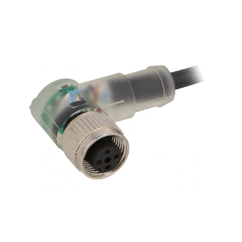 Cablu Conectare M12 Angulat 5m 24VAC 4A PUR | Electronic-mag.ro | Componente Electronice
