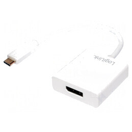 Adaptor USB C la DisplayPort Alb 140mm