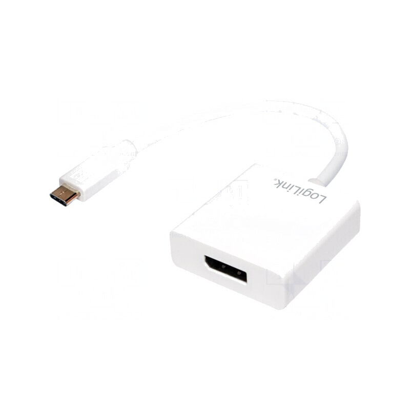 Adaptor USB C la DisplayPort Alb 140mm | Electronic-mag.ro | Componente Electronice