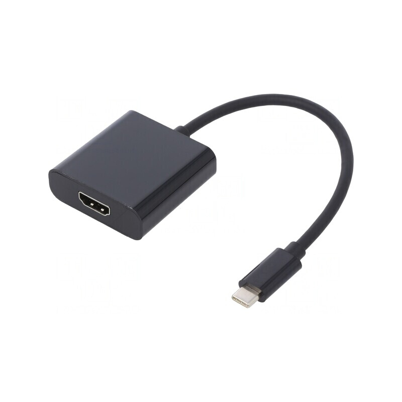 Adaptor USB-C la HDMI Negru 0.23m | Electronic-mag.ro | Componente Electronice Adaptor USB-C la HDMI Negru 0.23m | Electronic-mag.ro | Componente Electronice