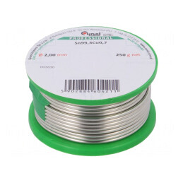 Sârmă de lipit fără plumb 2mm 250g | Electronic-mag.ro | Componente Electronice