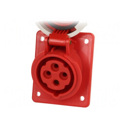 Conector alimentare trifazat 16A 400VAC IP67 Soclu Mamă | Electronic-mag.ro | Componente Electronice