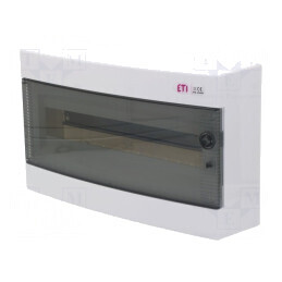 Carcasă Albă IP40 pentru Aparatură Modulară 18 Module ABS | Electronic-mag.ro | Componente Electronice