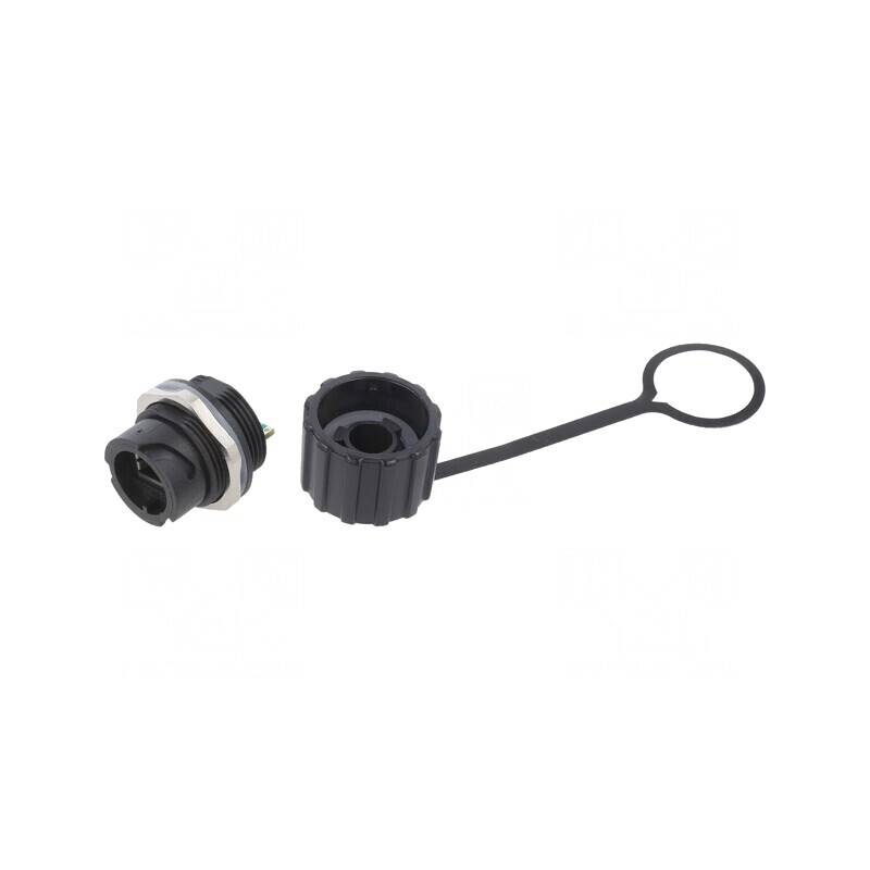 Soclu RJ45 Cat 5e Ecranat IP67 cu Capac de Protecție | Electronic-mag.ro | Componente Electronice Soclu RJ45 Cat 5e Ecranat IP67 cu Capac de Protecție | Electronic-mag.ro | Componente Electronice