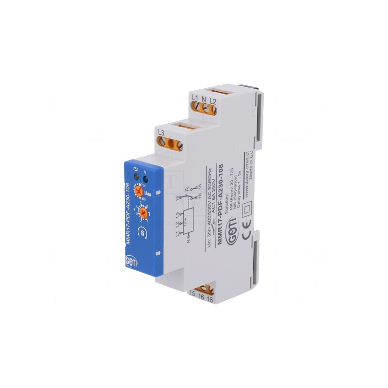 Releu Monitorizare Tensiune pentru Șină DIN SPST MMR17 | Electronic-mag.ro | Componente Electronice