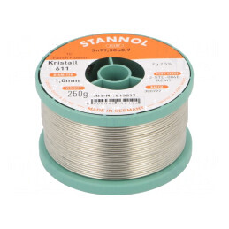 Sârmă de lipit fără plumb 1mm 250g | Electronic-mag.ro | Componente Electronice