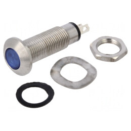 Lampă LED albastră 12-28V Ø8,1mm | Electronic-mag.ro | Componente Electronice