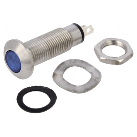 Lampă LED albastră 12-28V Ø8,1mm | Electronic-mag.ro | Componente Electronice