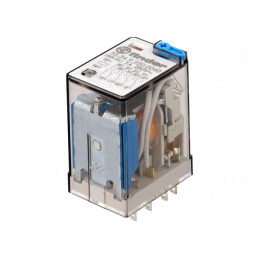 Releu electromagnetic 4PDT 220VDC 15A | Electronic-mag.ro | Componente Electronice