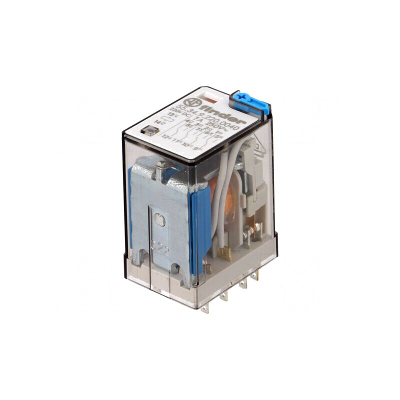 Releu electromagnetic 4PDT 220VDC 15A | Electronic-mag.ro | Componente Electronice
