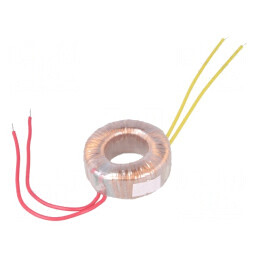 Transformator toroidal 20VA 230V la 12V 1,67A cu cabluri | Electronic-mag.ro | Componente Electronice