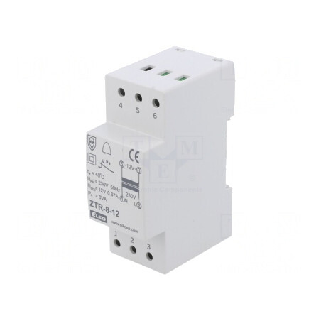 Transformator 8VA 230VAC 12V cu cleme șurub | Electronic-mag.ro | Componente Electronice